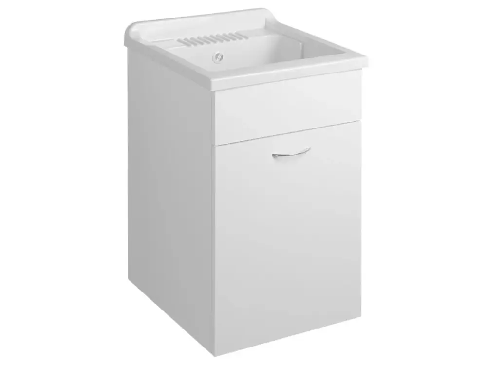 Akce Aqualine plastová výlevka se skříňkou 45 x 50 cm včetně sifonu bílá PI4550-01