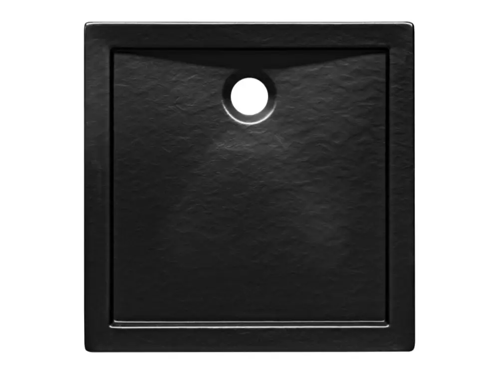 Besco Aquarius sprchová vanička 80 x 80 x 5,5 cm akrylát černá OLBVANACAQU80S Doprava Zdarma