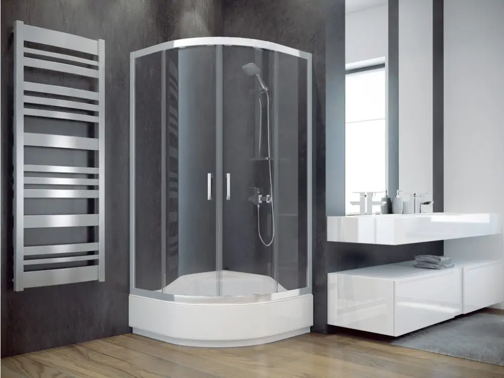 Akce Besco MODERN 165 90 x 90 cm BCMD90CTVRT65CG sprchový kout sklo Fume