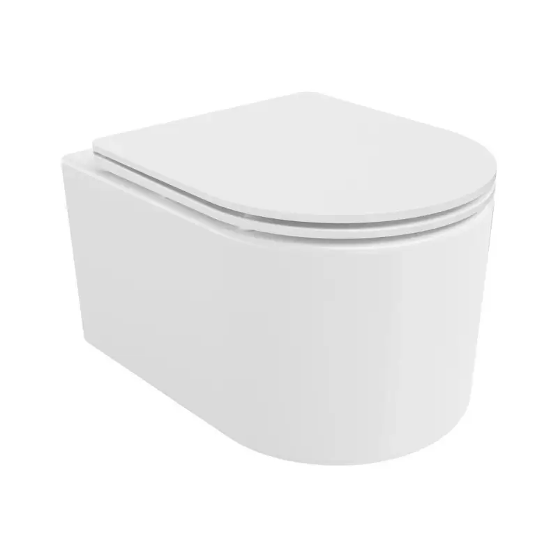 Dokud Zásoby Vydrží Mexen Sofia, závěsná WC mísa 490x360x355 mm, Rimless Tornádo + WC sedátko z duroplastu, bílá lesklá, 30540300T