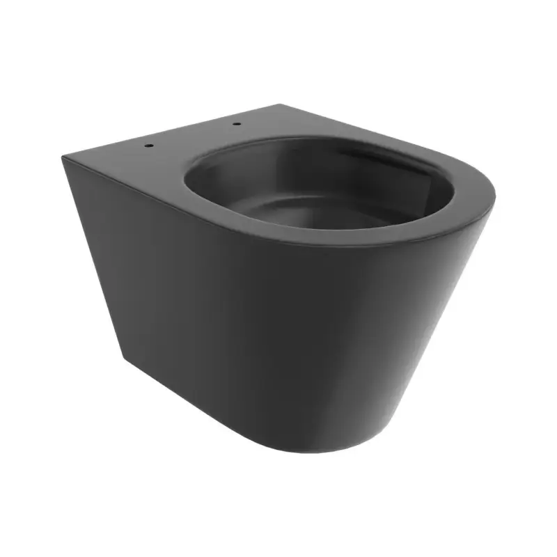 Vrácení Zdarma Mexen Rico, závěsná WC mísa 490x360x370 mm, Rimless Tornádo, černá matná, 3372XX85T