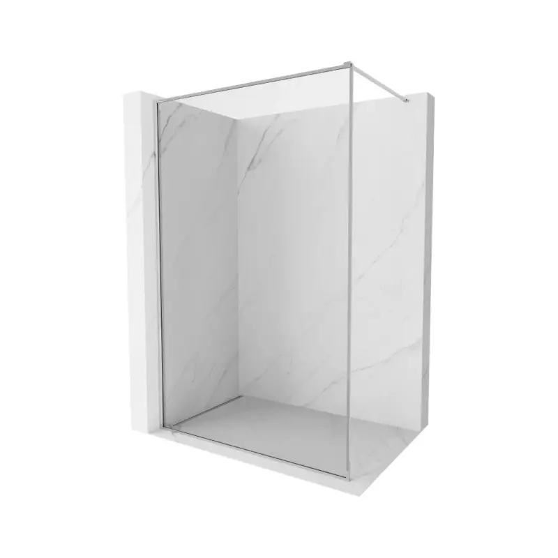 Novinka Mexen Kioto-F, sprchová zástěna s rámem 85 x 202 cm, 8 mm čiré sklo, chromový profil, 800-085-104-01-00