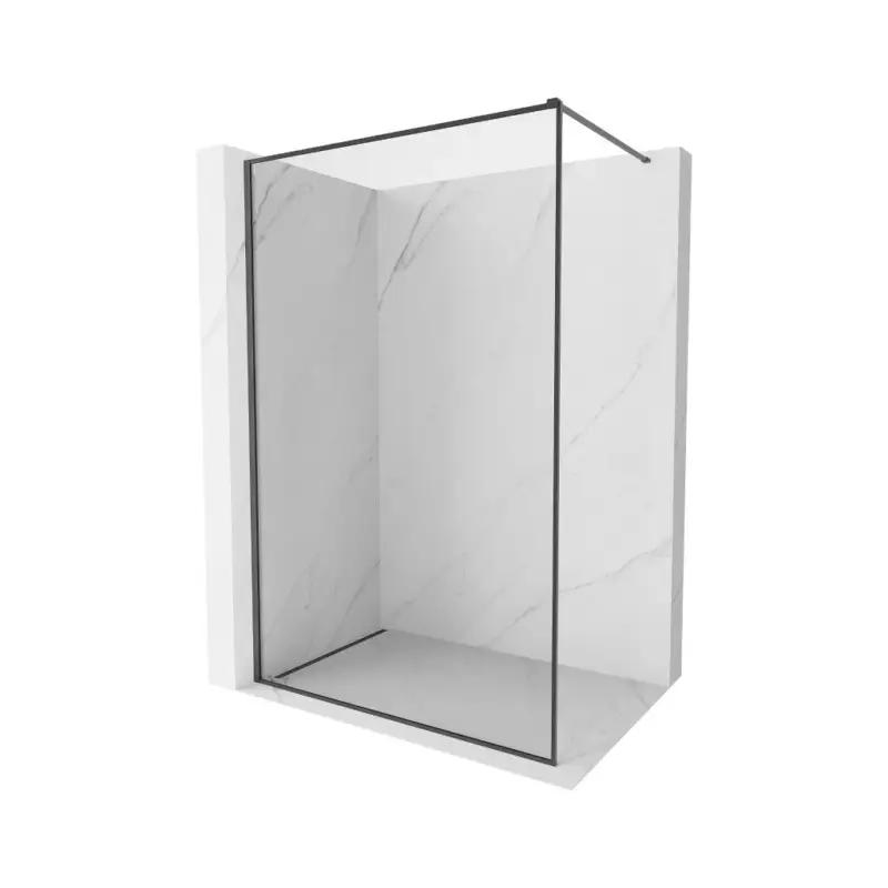 Akční Cena Mexen Kioto-F, sprchová zástěna s rámem 85 x 202 cm, 8 mm čiré sklo, grafitový profil, 800-085-104-66-00