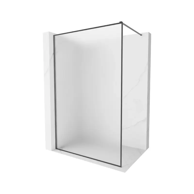 Mexen Kioto-F, sprchová zástěna s rámem 80 x 202 cm, 8 mm sklo námraza, grafitový profil, 800-080-104-66-30 Cenově Výhodný