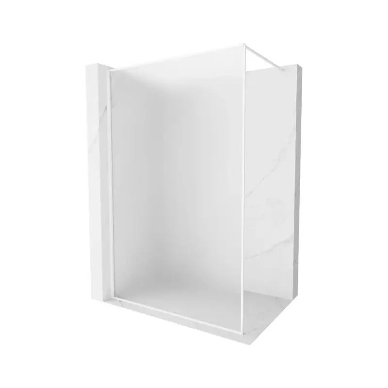 Mexen Kioto-F, sprchová zástěna s rámem 80 x 202 cm, 8 mm sklo námraza, bílý profil, 800-080-104-20-30 Značkový