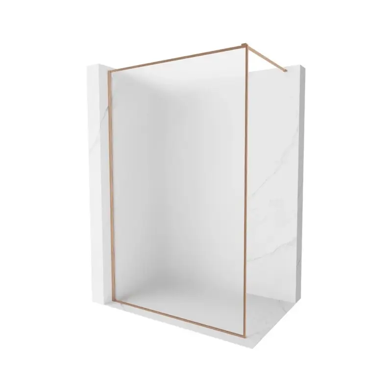 Mexen Kioto-F, sprchová zástěna s rámem 80 x 202 cm, 8 mm mat, profil měděná matná, 800-080-104-65-30 Objednat Nyní