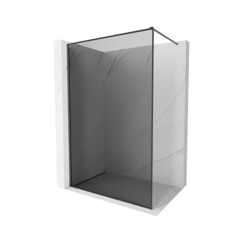 Mexen Kioto-F, sprchová zástěna s rámem 80 x 202 cm, 8 mm grafit, grafitový profil, 800-080-104-66-40 Bezpečná Platba