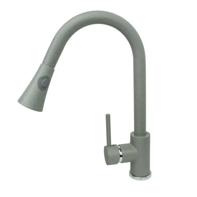 Akční Nabídka Gamma Taru, vysoká dřezová baterie s výsuvným výtokem, šedá, GMA-BT-G