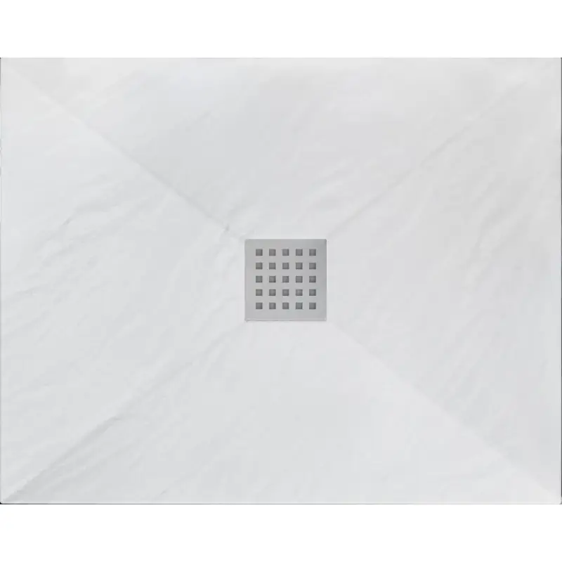 Dokud Zásoby Vydrží Rea Black Rock, konglomerátová sprchová vanička 120x90x3, 5 cm, bílá, REA-K5582