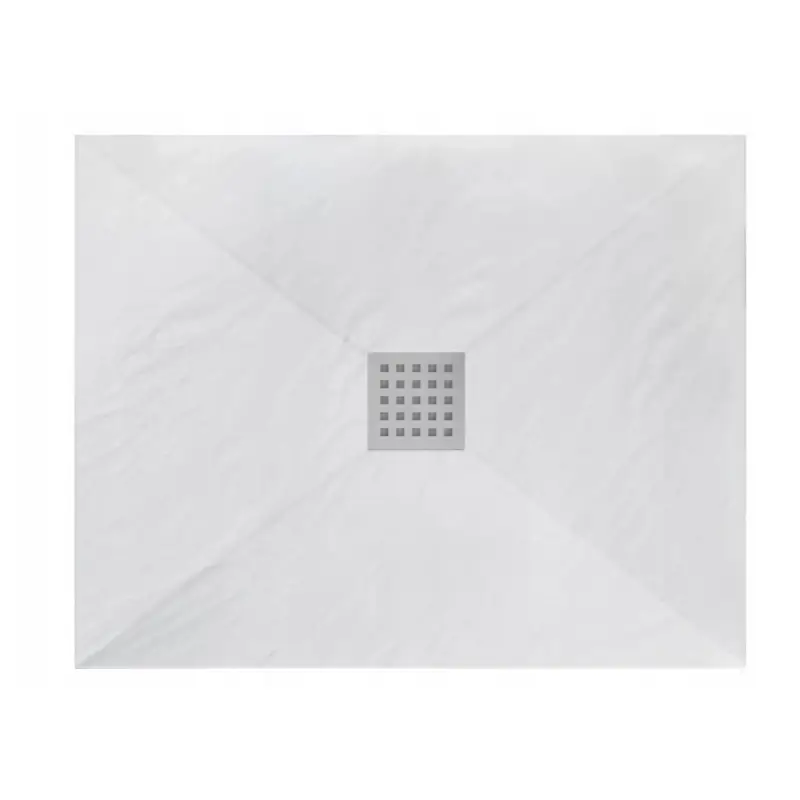 Top Prodej Rea Black Rock, konglomerátová sprchová vanička 100x80x3, 5 cm, bílá, REA-K5581