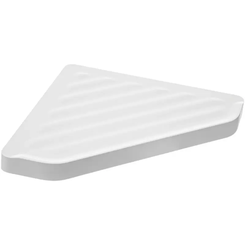 Značkový Kuchinox APO, nástěnná rohová polička 201x201x39 mm, bílá matná, LAV-AKA_603T