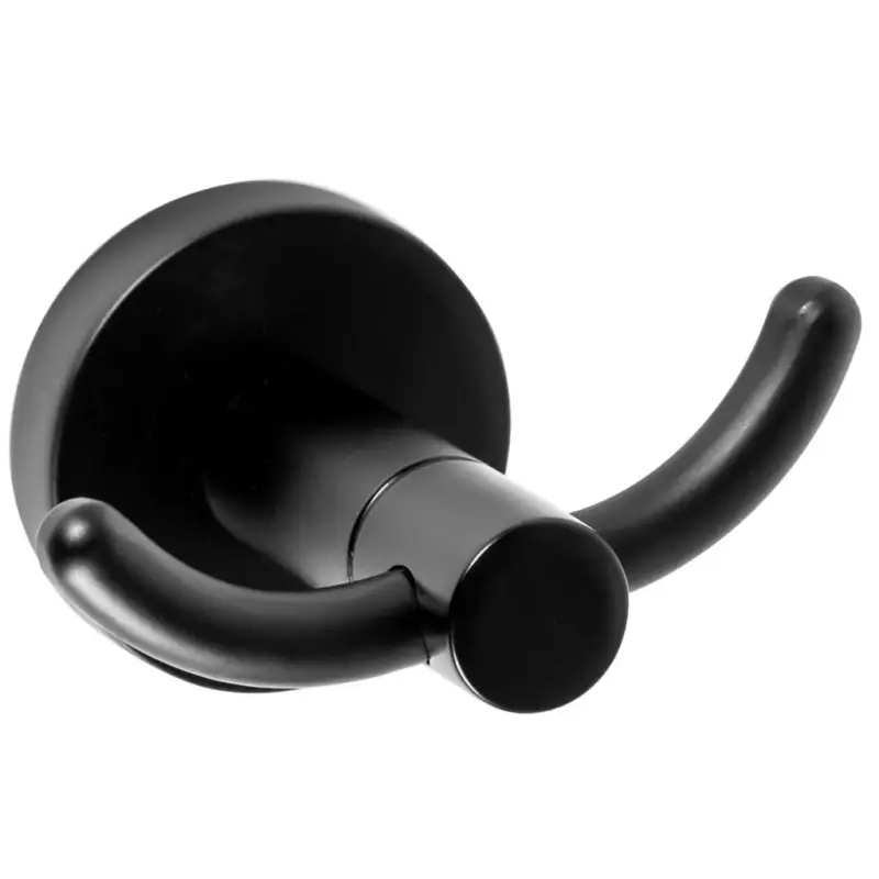 Rea příslušenství, 2-háček do koupelny na ručníky MIST 02, černá, REA-80019 Horká Nabídka