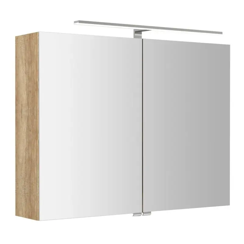 Víkendová Akce Sapho, RIWA galerka s LED osvětlením, 81x70x17cm, dub alabama, RIW080-0022