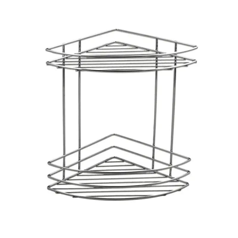 Aqualine, Chrom LINE drátěná rohová police dvojitá, chrom, 37010 Nejlepší Volba