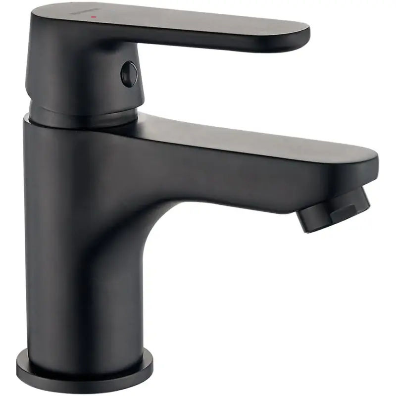 Akce Kuchinox Dima, umyvadlová baterie včetně odtokové zátky ClickClack h-132, černá matná, LAV-BQD_722D