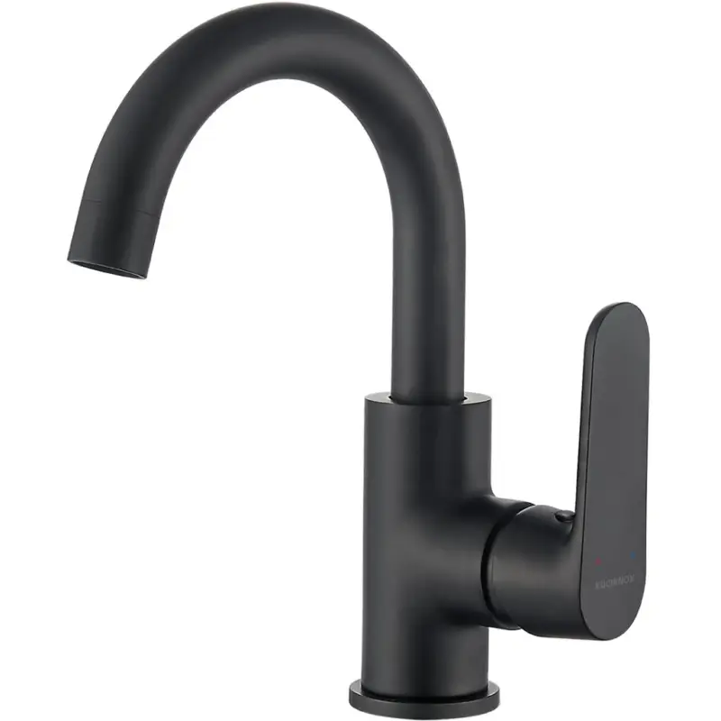 Kuchinox Dima, umyvadlová baterie s otočným výtokem ve tvaru U, černá matná, LAV-BQD_728D Poslední Šance
