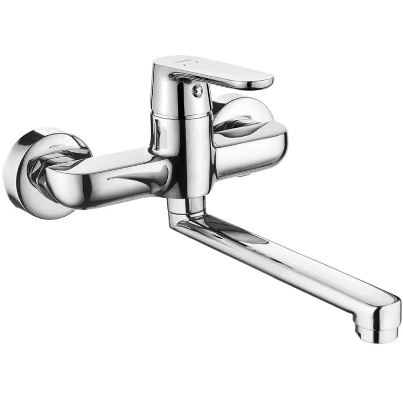 Kuchinox Dima, nástěnná dřezová/umyvadlová baterie, chromová, LAV-BQD_050D Akční Nabídka