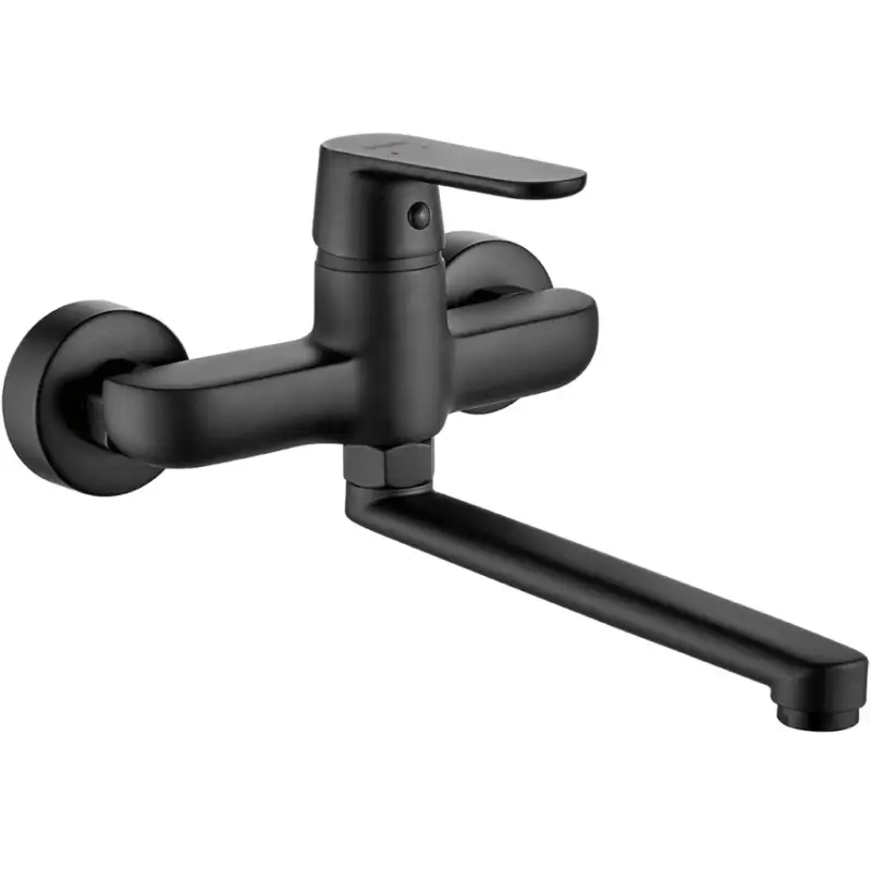 Bezpečná Platba Kuchinox Dima, nástěnná dřezová baterie, černá matná, LAV-BQD_780D