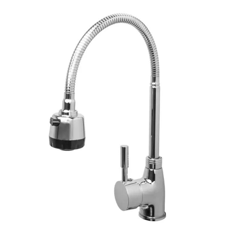 Vysoce Kvalitní Gamma Flex, vysoká dřezová baterie s flexibilním ramenem, chromová, GMA-BFX-CH