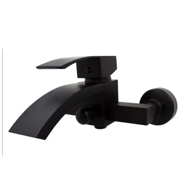 Gamma Kaskada, nástěnná vanová baterie, černá matná, GMA-BKAW-BK Hit Sezóny