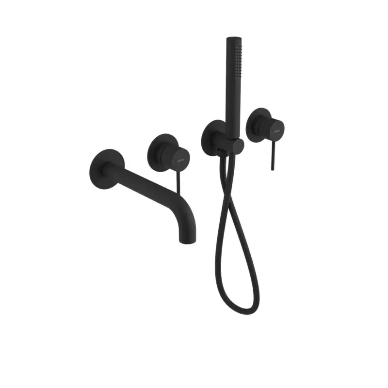 Výhodná Nabídka Sapho, ULTRAMIX podomítková vanová baterie kompletní, černá mat, UT093B