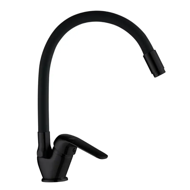 Kup Teď Kuchinox Elza, stojánková dřezová baterie s elastickým ramenem, černá matná, LAV-BKE_B67D