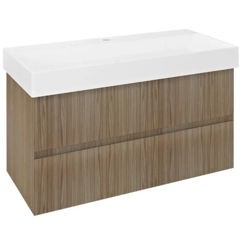 Omezená Nabídka Sapho, FILENA umyvadlová skříňka 95x51,5x43cm, dub, FID1210D