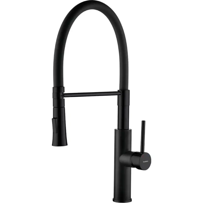Horká Nabídka Kuchinox Shire, vysoká dřezová baterie s U-tvarovanou výlevkou h-499, černá matná, LAV-BQH_B78D