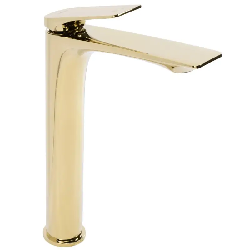 Bezpečná Platba Rea Avalon, vysoká umyvadlová baterie h-305, zlatá matná, REA-B1127