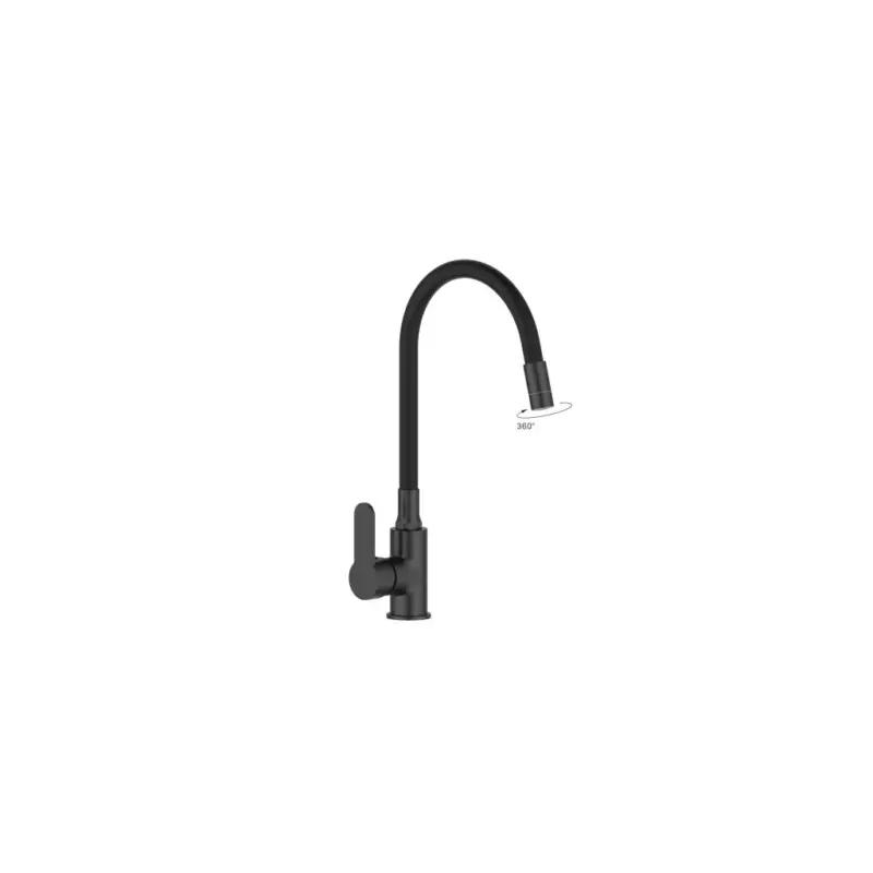 Objednat Nyní Invena Ksanti, dřezová baterie s flexibilním ramenem a 2-funkčním provzdušňovačem, černá matná, INV-BZ-37-004-L