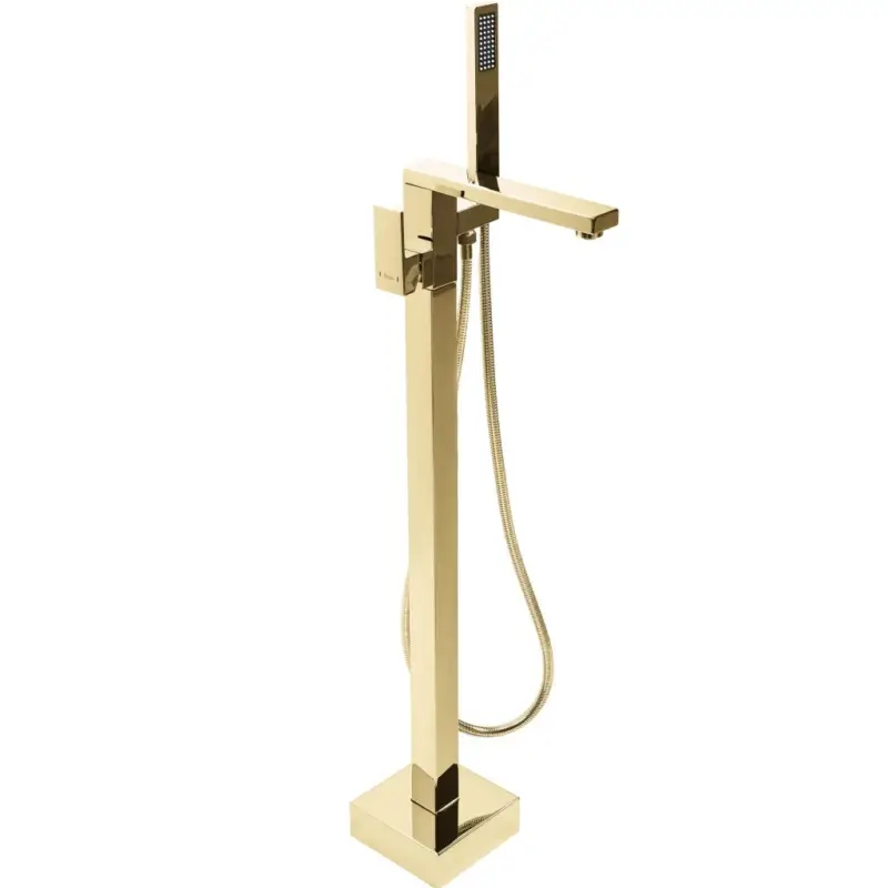 Cenový Hit Rea Tery, volně stojící baterie s ruční sprchovou soupravou h-885, zlatá lesklá, REA-B5306