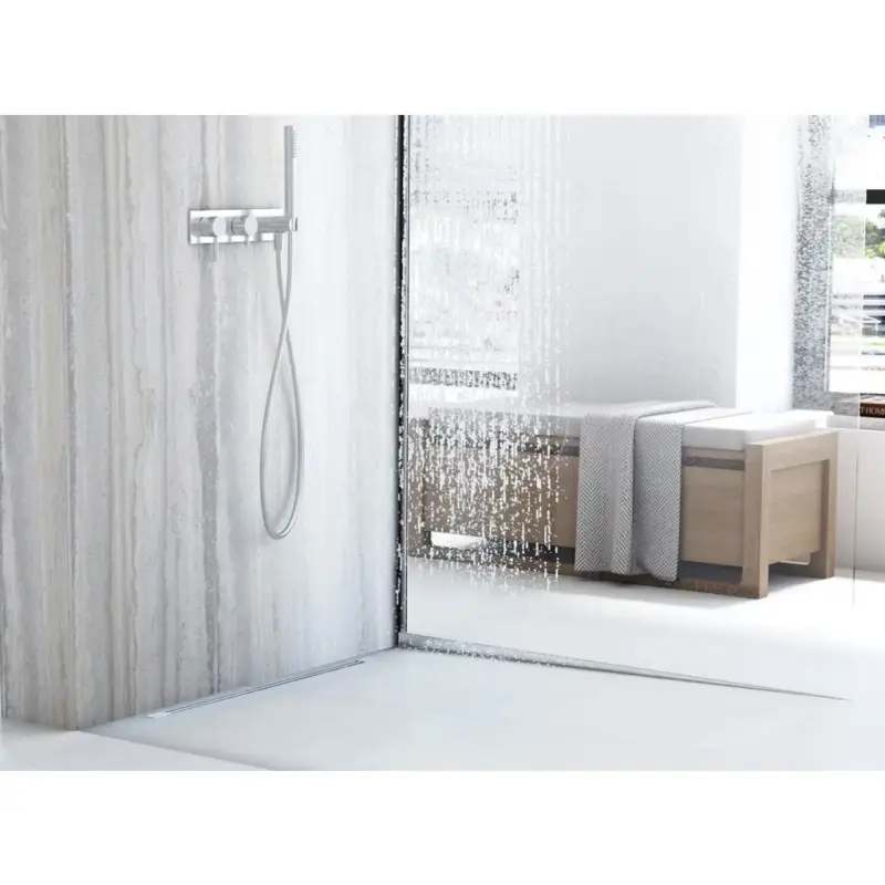 Časově Omezené Rea, nerezová spádová lišta, pravá, délka 1400 mm, broušená ocel, REA-K3222