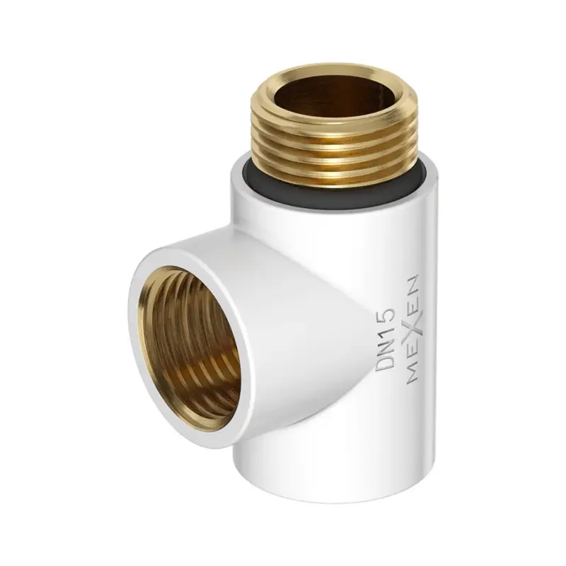 Značkový Mexen, T-kus k topnému tělesu pro topnou tyč 1/2", bílá, W906-000-20