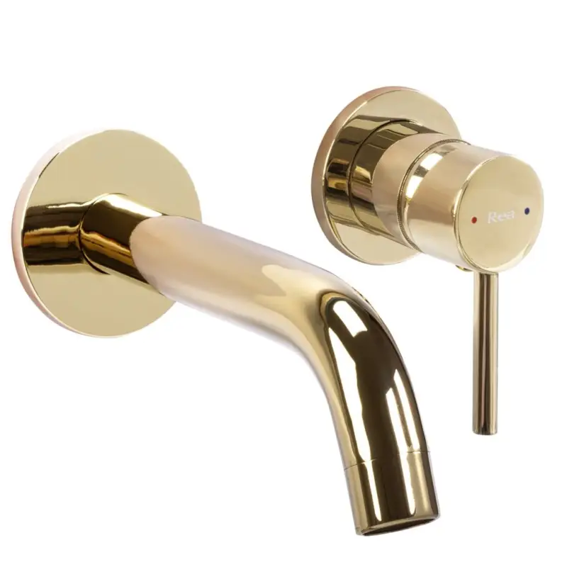 Dokud Zásoby Vydrží Rea Owen, podomítková umyvadlová baterie + BOX, zlatá lesklá, REA-B5333