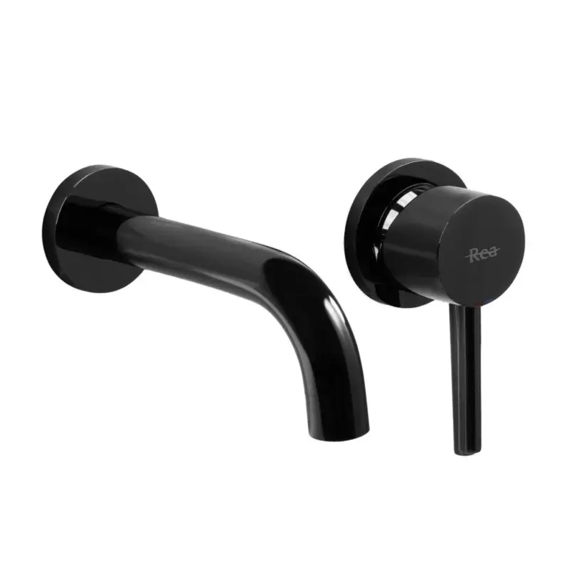 Výprodej Rea Owen, podomítková umyvadlová baterie + BOX, černá lesklá, REA-B4421