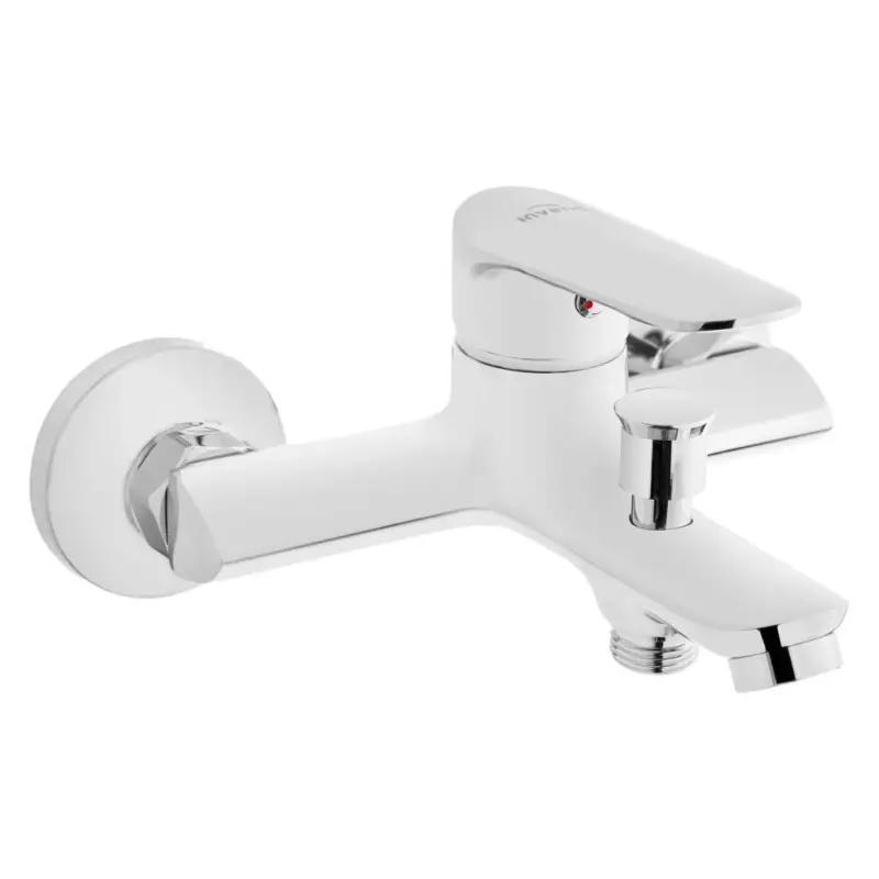 Vysoce Kvalitní Invena Esla, nástěnná vanová baterie, chromová, INV-BW-94-001-V