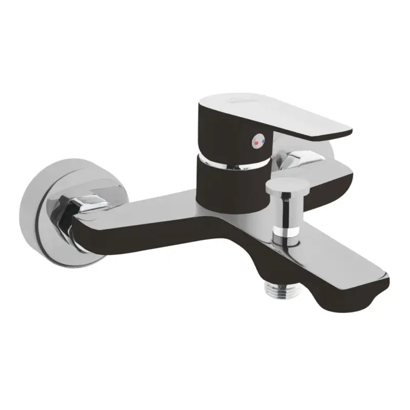 Pouze Dnes Invena Dokos, vanová baterie, černá-chromová, INV-BW-19-004-V