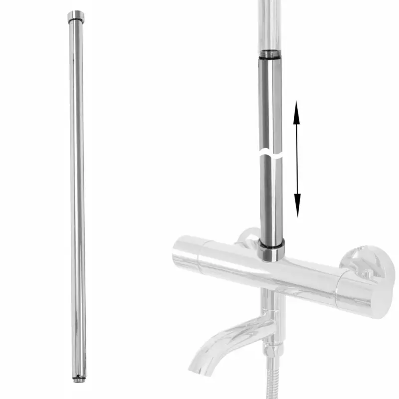 Ihned K Objednání Rea, prodloužení pro sprchový sloup 615 mm, chromová, REA-K6654