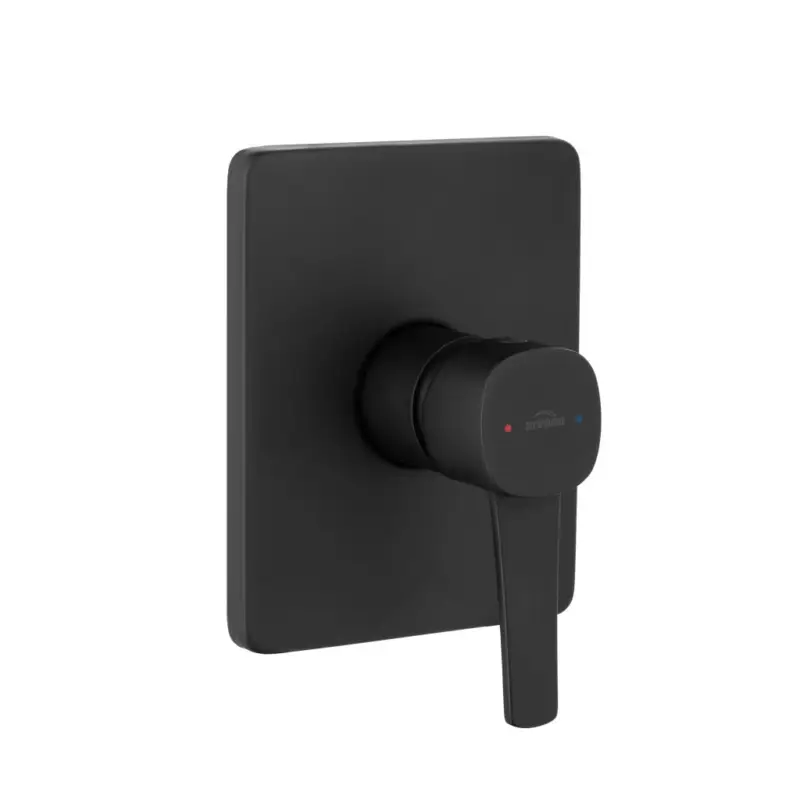 Pouze Dnes Invena Glamour Trend, podomítková sprchová/vanová baterie 1-výstupová, černá matná, BP-02-4K1-V