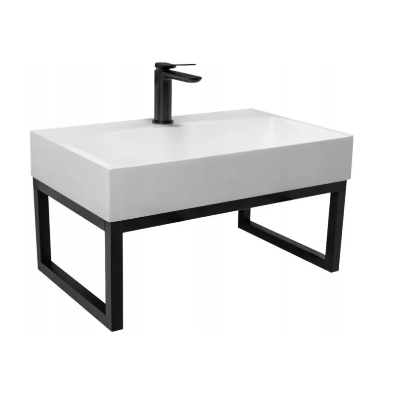 Výhodná Nabídka Rea Goya závěsný rám pro umyvadlo 70 x 46 cm, černá, REA-U8668