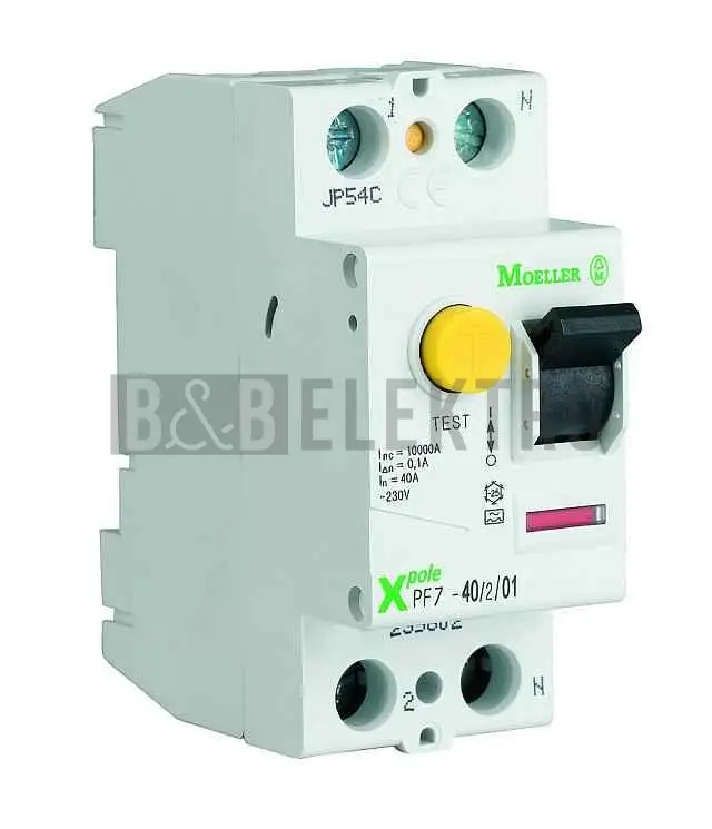 Autentický Chránič 40A, PF7- 40/2/01-A 100mA proudový dvoupólový Eaton