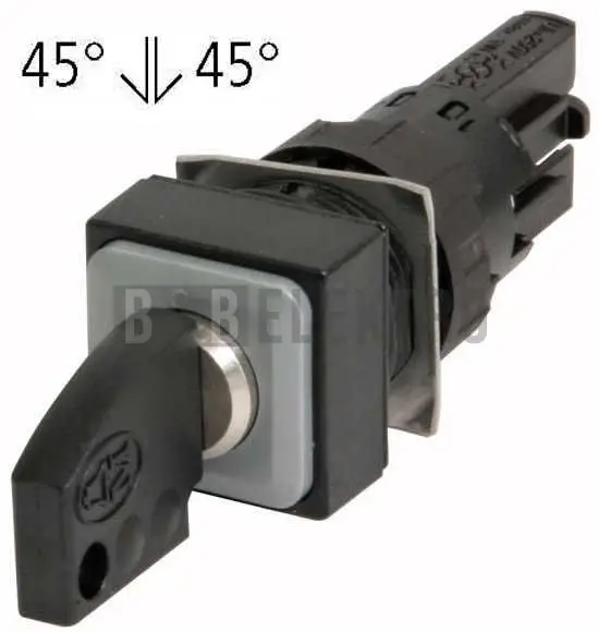 Akční Cena Q25S3R-WS ovládací hlavice s klíčem, 3polohová s aretací, bílá