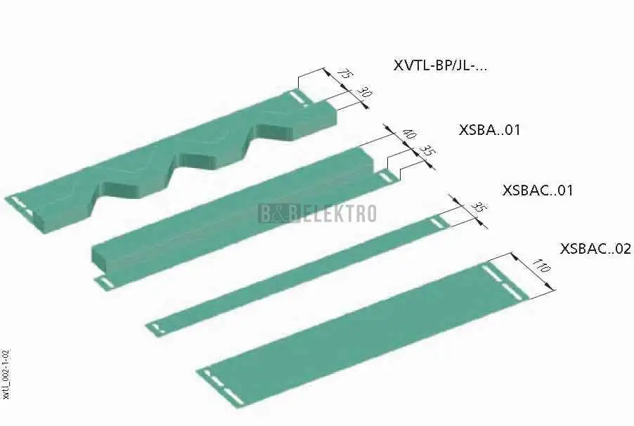 Akční Cena XVTL-BP/JL-4 Spodní krycí plech plro kabely max. pr. 80 mm
