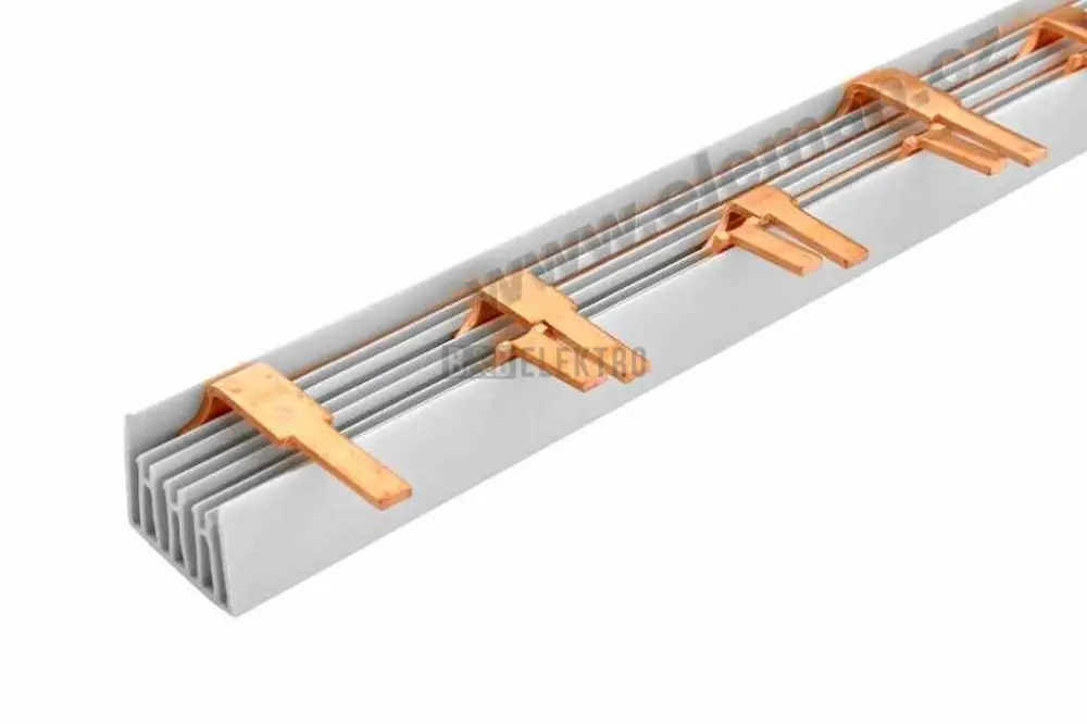 Cenově Výhodný Prop. lišta S-L1+N-L2+N-L3+N-1000/16 P 2220429 lišta 4 fáz. vybočená 1000372 eleman