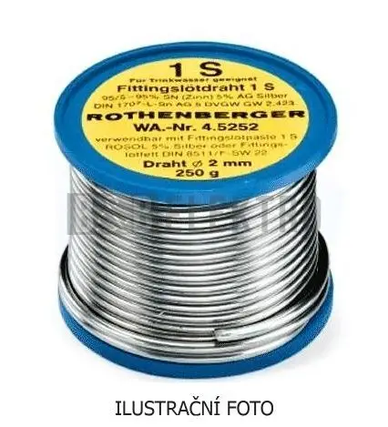 Letovací drát, cínová pájka, cín S-Sn60Pb40E průměr 1,5mm na cívečce 100gramů Nejprodávanější